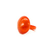 Bague corne rond dome unie MATSIATRA