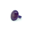 Bague corne rond dome unie MATSIATRA