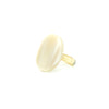 Bague corne disque unie DIANA