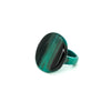 Bague corne disque unie DIANA