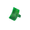 Bague corne rectangle incurvée unie IHOROMBE