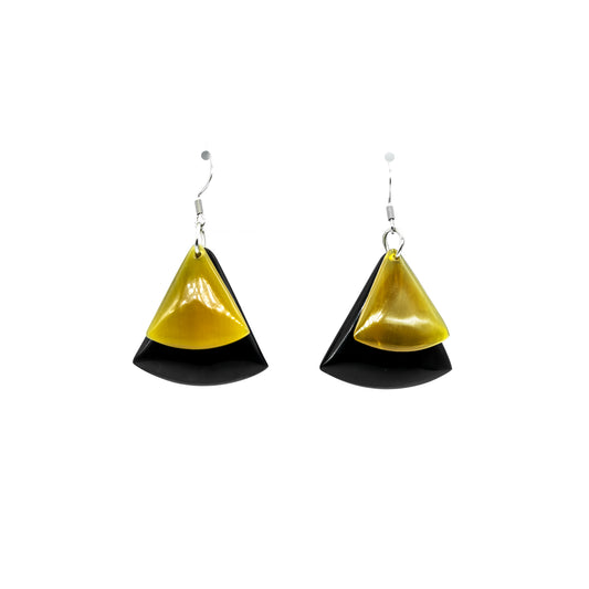 Boucles triangle base arrondie double DIKA