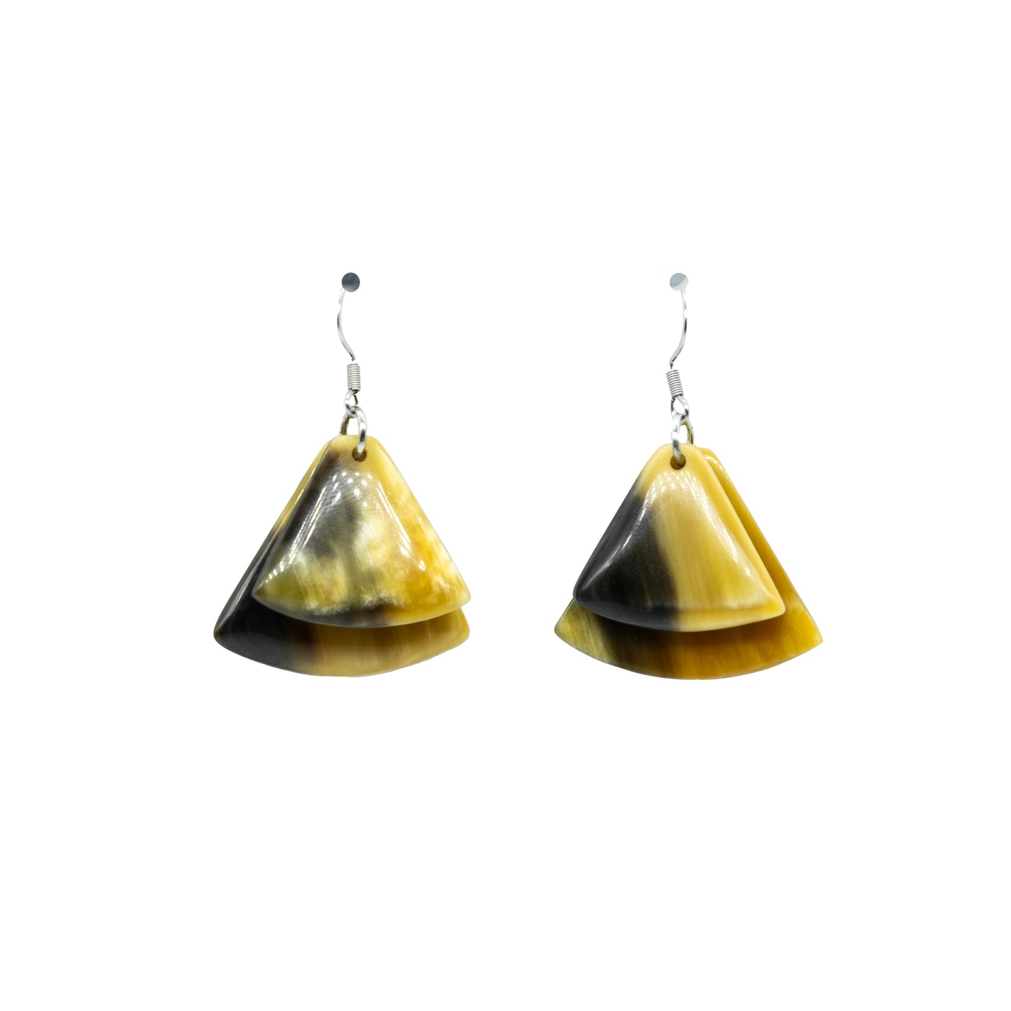 Boucles triangle base arrondie double DIKA