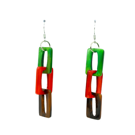 Boucles triple rectangles RIVOTRA