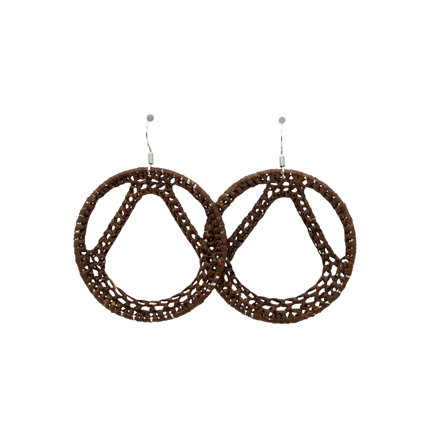 Boucles rafia rondes tour Eiffel TILIKAMBO