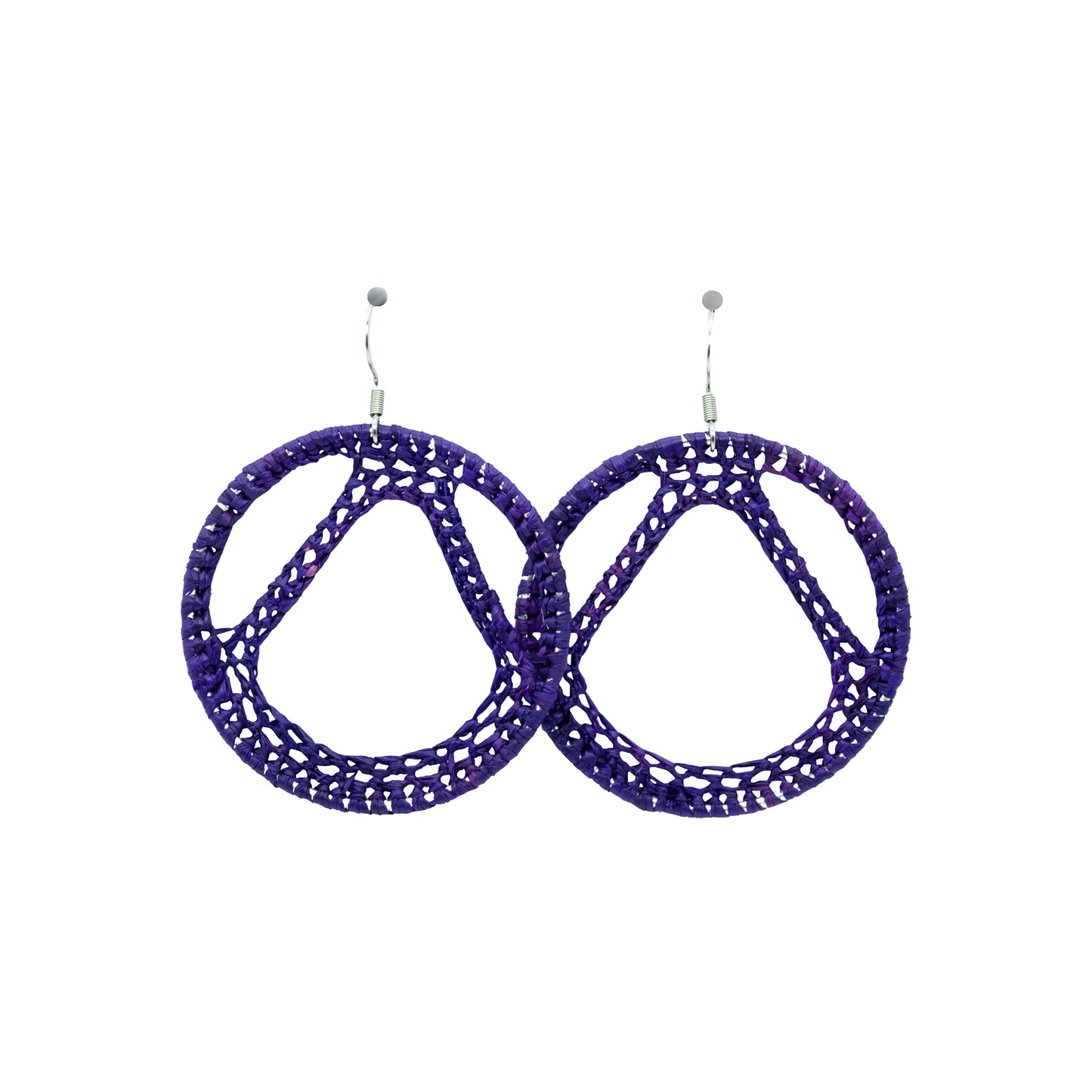 Boucles rafia rondes tour Eiffel TILIKAMBO