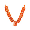 Collier rafia rectangle dentelle PANO
