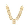 Collier rafia rectangle dentelle PANO