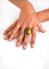 Bague corne cylindre unie BOENY