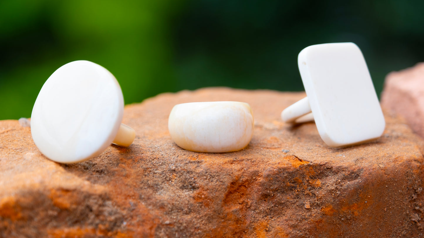 Bague en os ronde ANALA