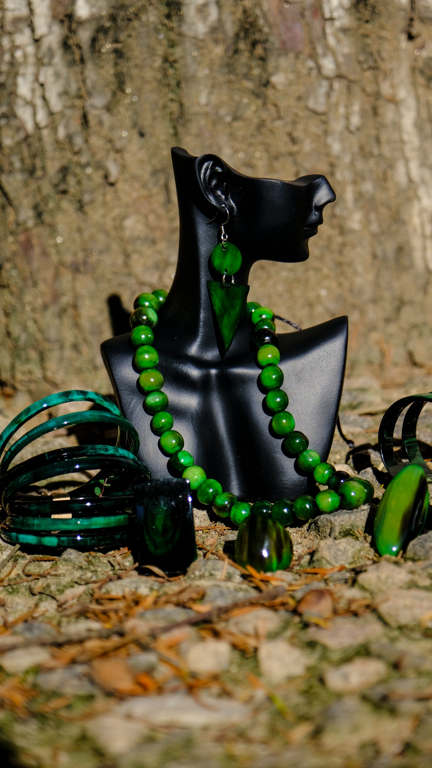 Collier corne perle ZOTO