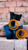 Boucles rafia créole lune STAR