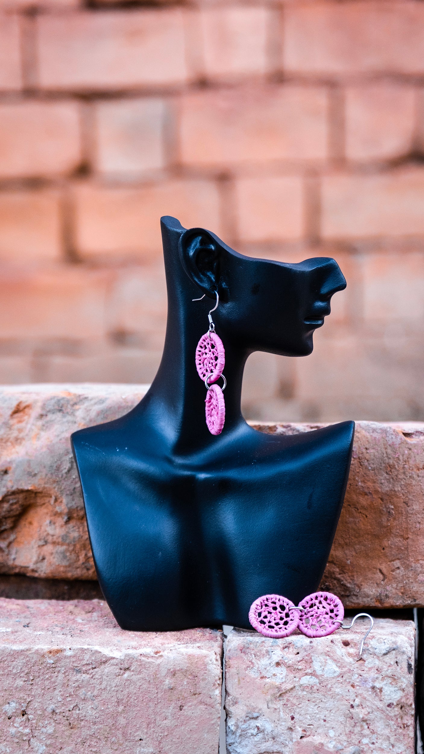 Boucles rafia dentelle petit rond double MASO