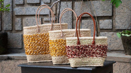 Cabas frise colorée TSENA