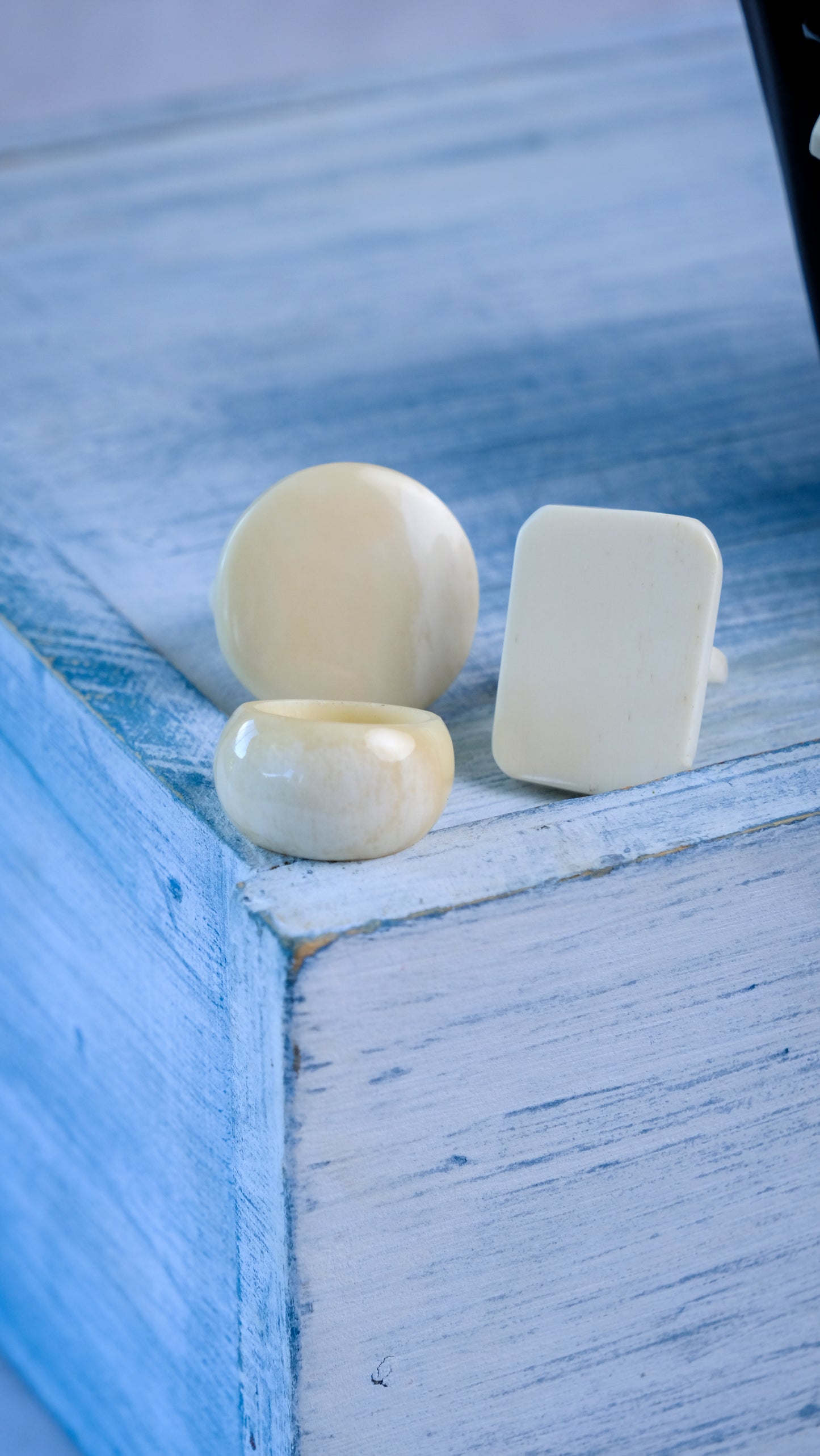 Bague en os ronde ANALA