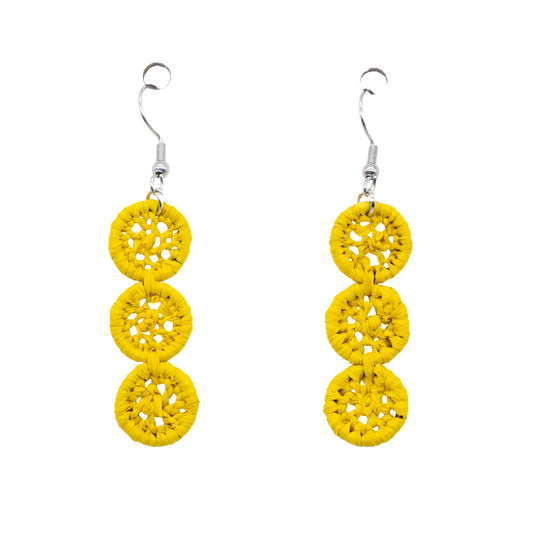Boucles rafia dentelle petit rond triple TELO