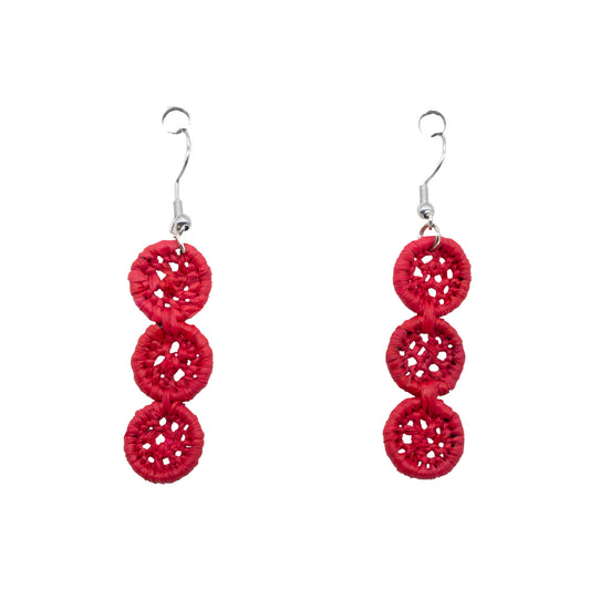 Boucles rafia dentelle petit rond triple TELO