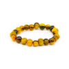 Bracelet perles élastique ambrée SINA