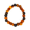 Bracelet perles élastique ambrée SINA