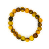 Bracelet perles élastique ambrée SINA